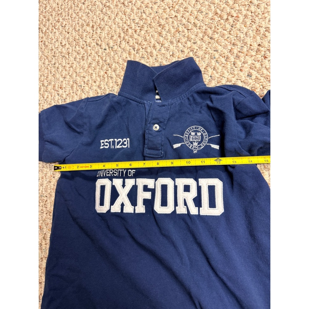 University of Oxford Kids Navy Blue Polo Shirt Size 8-9Y Official - BC - Picture 7 of 9